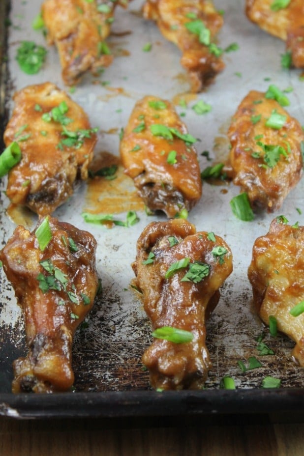 Recipe for Asian Chicken Wings from Missinthekitchen.com #AppleButterSpin