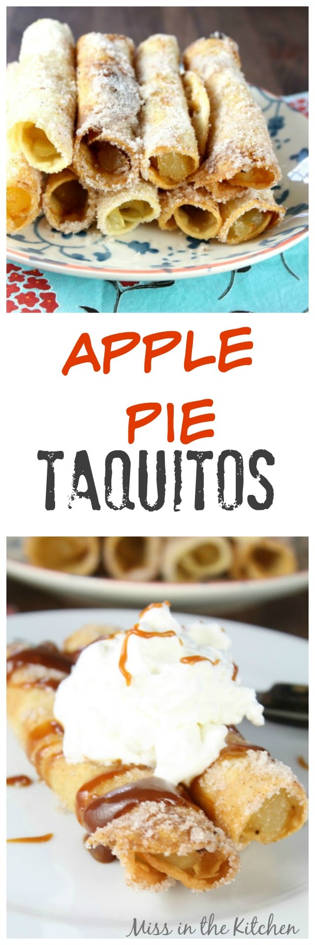 Apple Pie Taquitos Recipe from MissintheKitchen.com