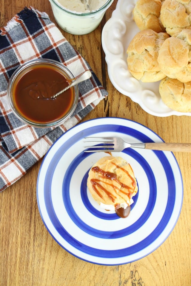Make this Salted Caramel Sauce in less than 15 minutes! It will elevate your favorite desserts! Recipe at MissintheKitchen.com