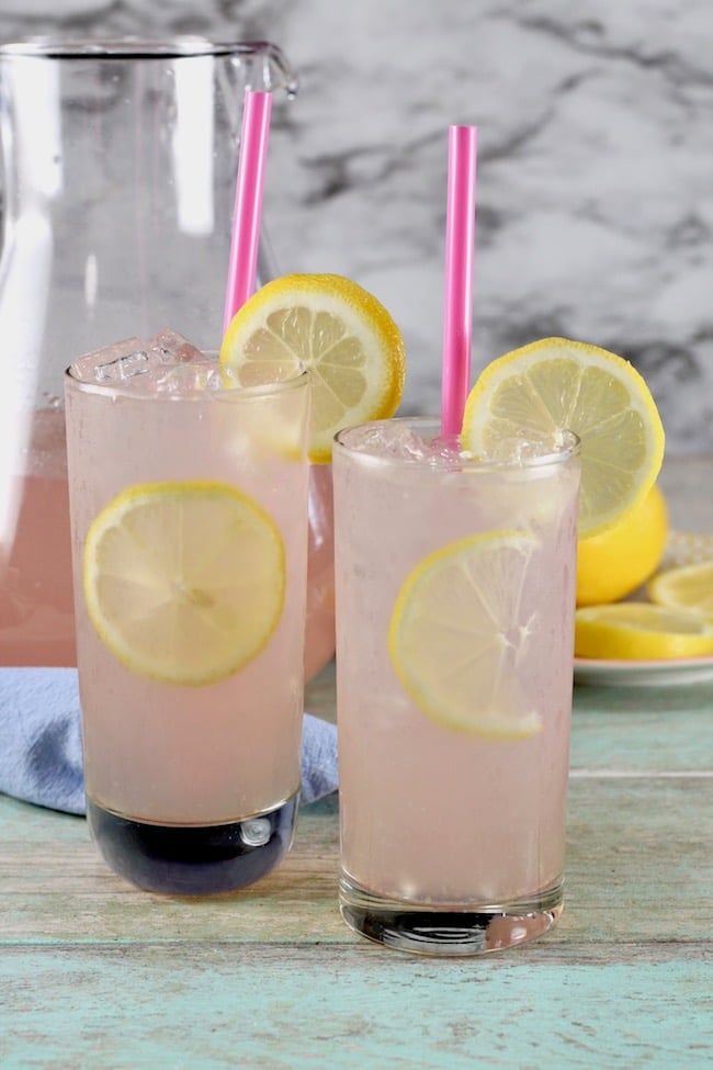 Large batch cocktail ~ Sarasota Lemonade made with moscato wine