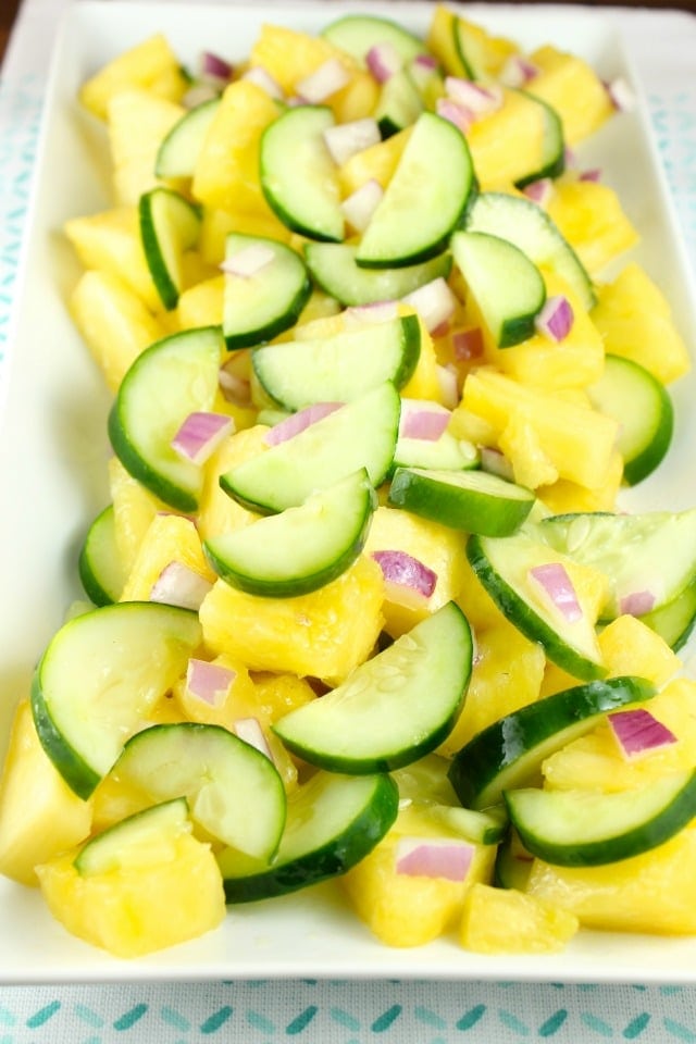 Pineapple Cucumber Salad Recipe | Miss in the Kitchen