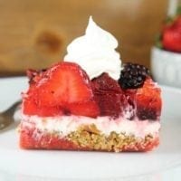 Triple Berry Pretzel Dessert Recipe ~ MissintheKitchen