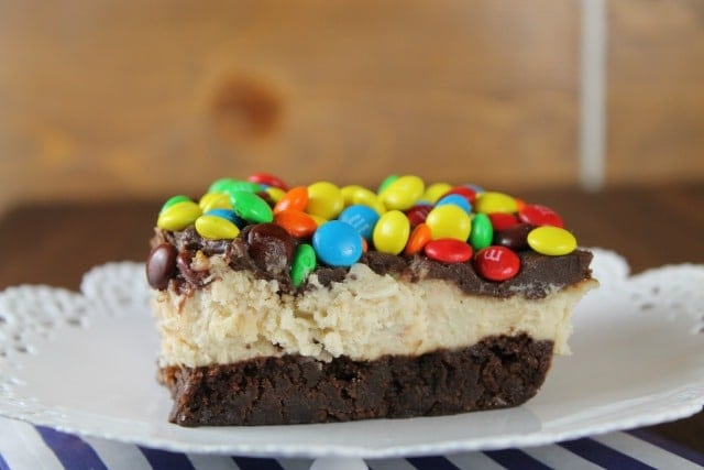 Peanut Butter Cheesecake Brownies ~ MissintheKitchen