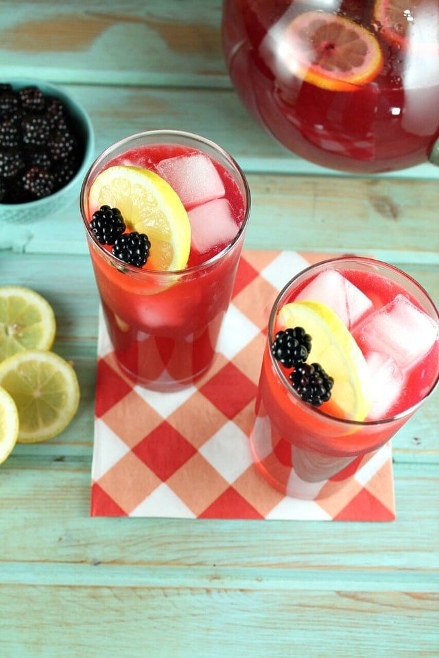 Blackberry Lemonade Recipe from MissintheKitchen