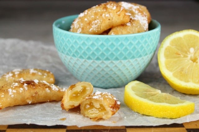 Fried Lemon Hand Pies are the ultimate mini dessert recipe from MissintheKitchen.com