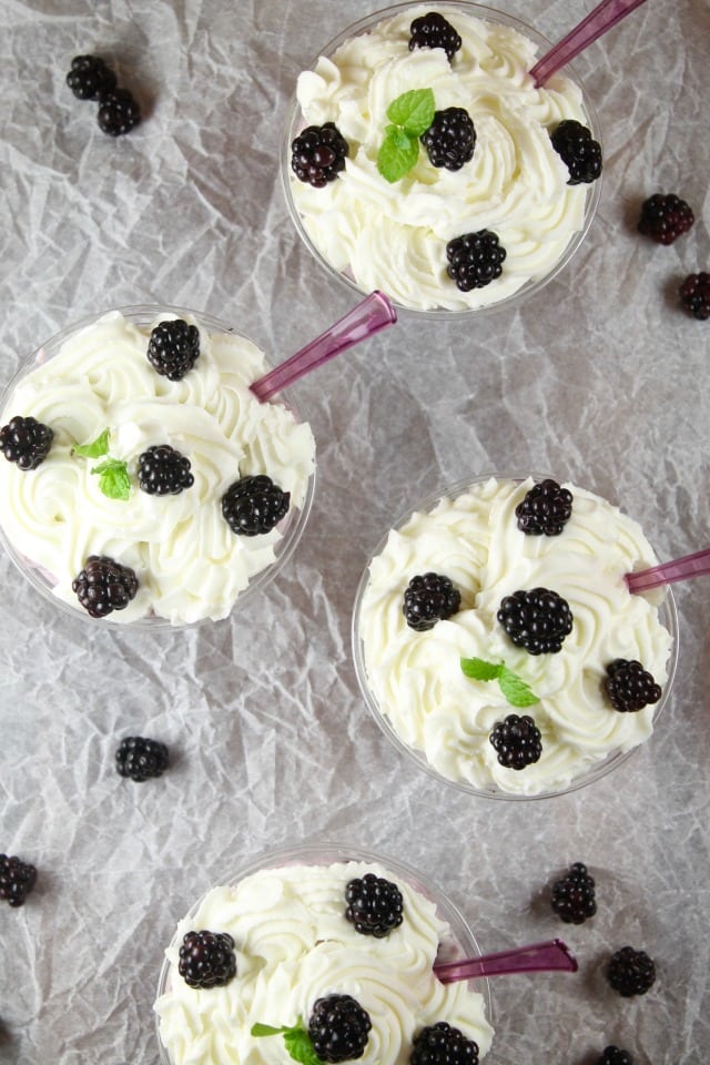 No Bake Blackberry Cheesecake Recipe from MissintheKitchen