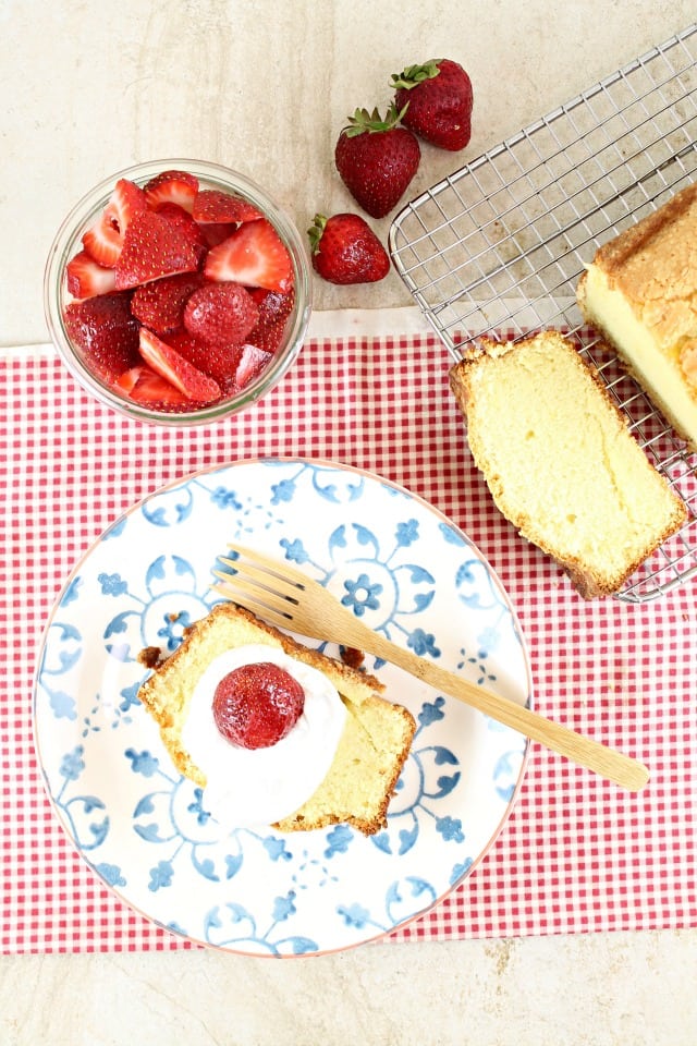 Vanilla Pound Cake Recipe From Fast & Easy Five- Ingredient Recipes | MissintheKitchen.com #SweetPhiCookbook