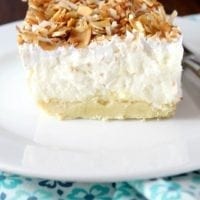 Coconut Cream Pie Bars Dessert Recipe from MissintheKitchen.com