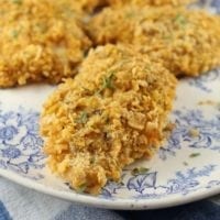 Oven Fried Chicken Recipe from MissintheKitchen.com #ad