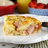 Ham and Cheese Breakfast Casserole Recipe perfect for the holidays and easy enough for any day of the week! #BeyondTheSandwich #CollectiveBias #ad From MissintheKitchen.com