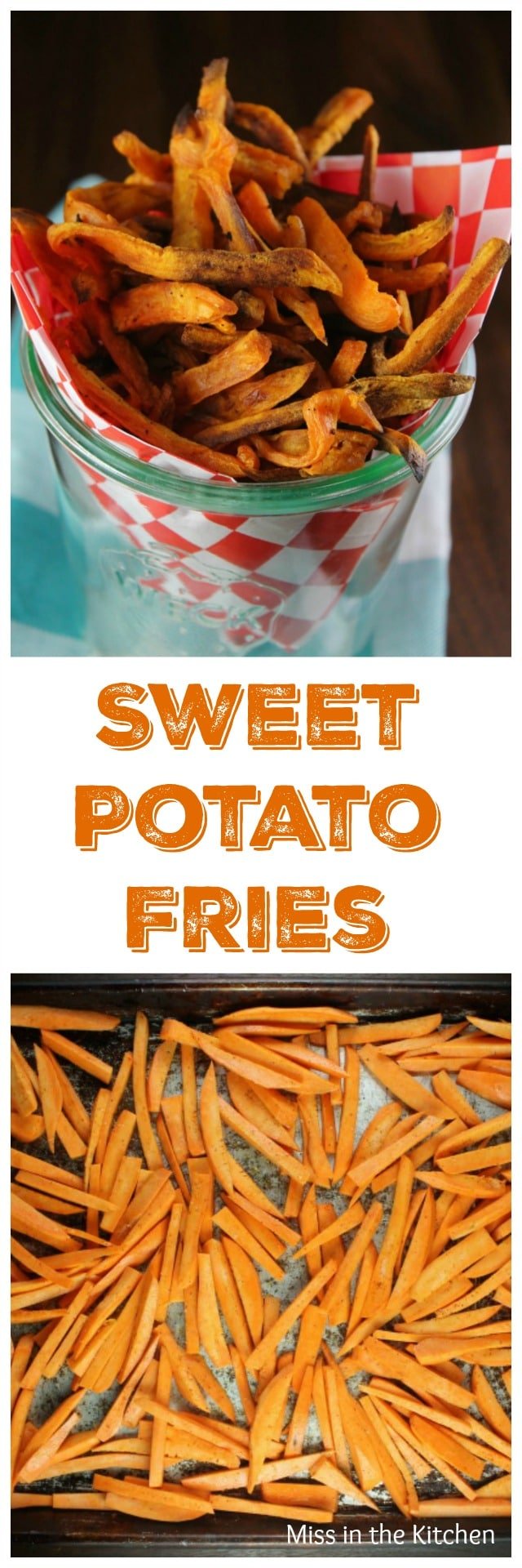 Sweet Potato Fries is the perfect side dish for burgers, steaks and more from the new TCHS Cookbook Found at MissintheKitchen.com #ad