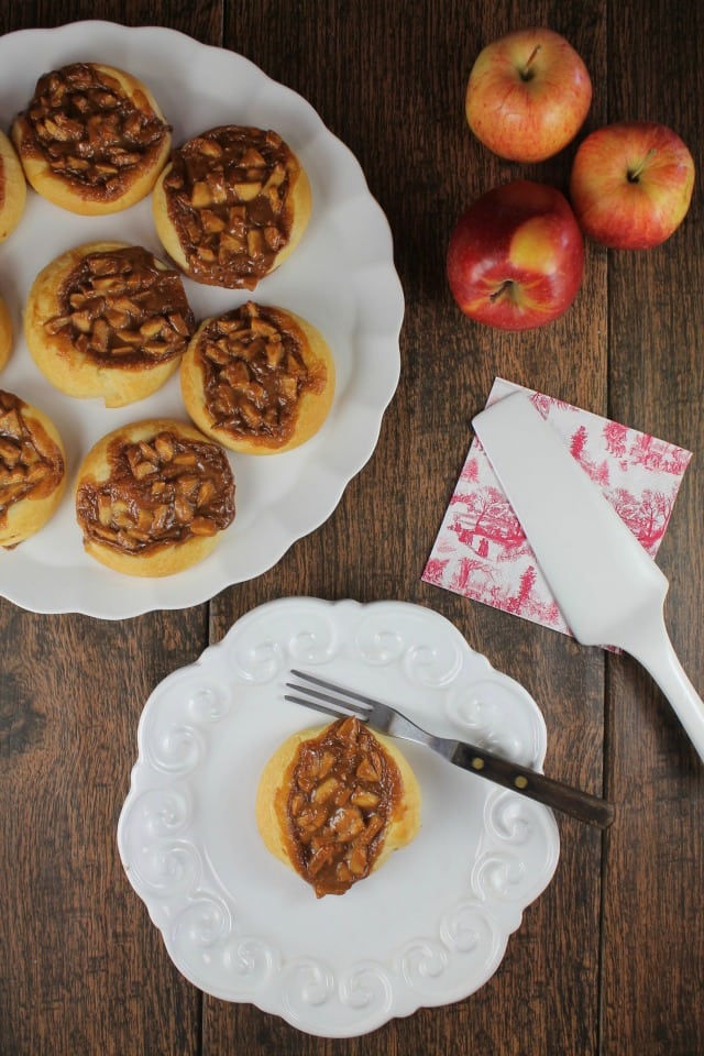 Caramel Apple Danish Recipe from MissintheKitchen.com for a fantastic fall holiday treat! #ad 