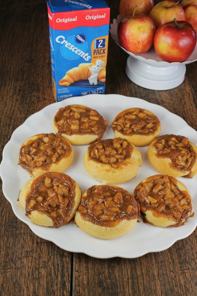 Caramel Apple Danish Recipe made easily with Pillsbury Crescent Dough from MissintheKitchen.com #ad