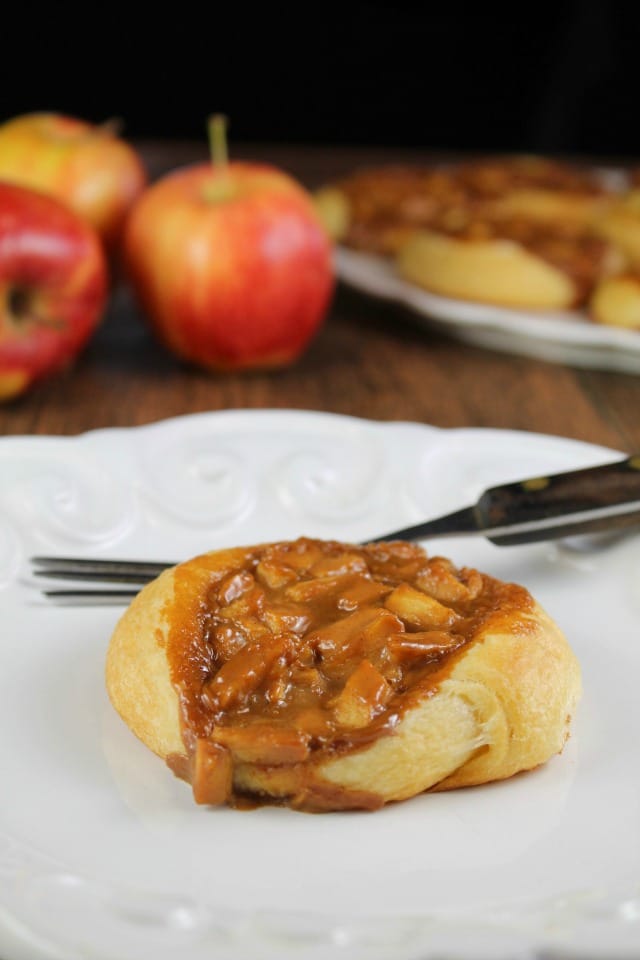 Caramel Apple Danish Recipe is the ultimate fall treat from MissintheKitchen.com Sponsored by Pillsbury