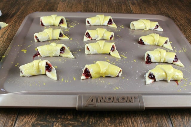 Ready for the Oven ~ Mini Raspberry Croissants 