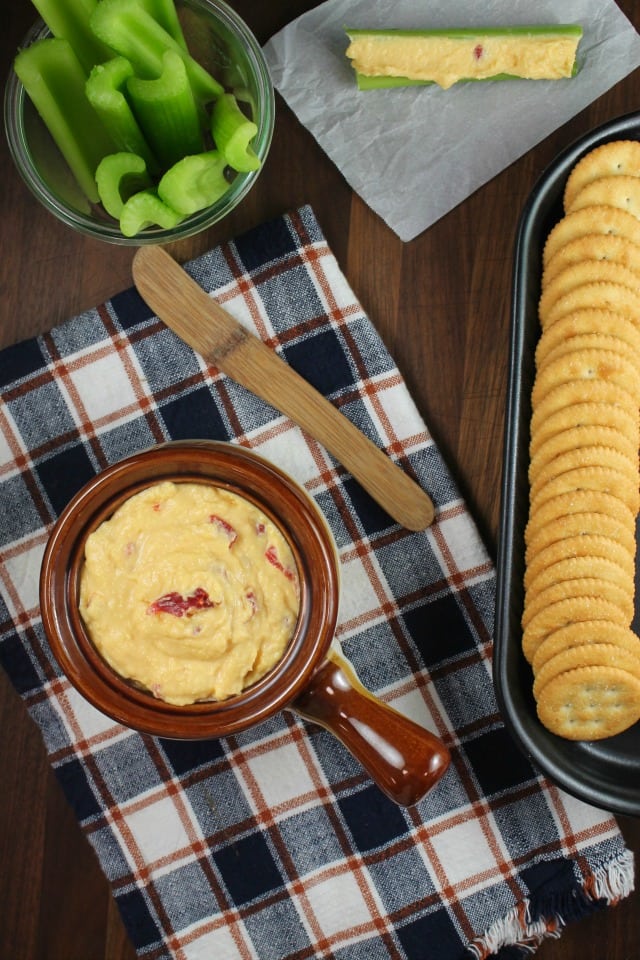 Pimento Cheese Spread Recipe is a great appetizer for any party or holiday dinner. Found at MissintheKitchen.com