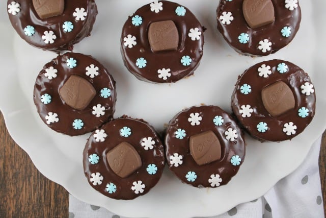 Triple Chocolate Snack Cakes From MissintheKitchen.com #ad