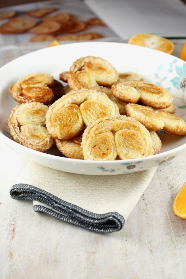 Orange Scented Palmiers Cookies Recipe from MissintheKitchen.com