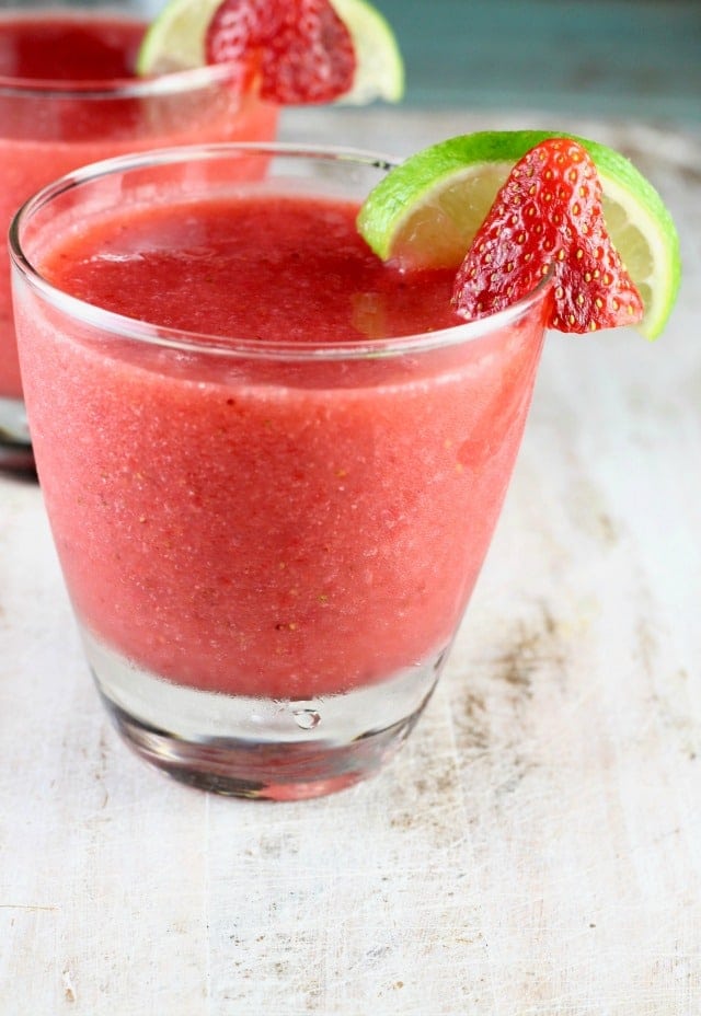 Strawberry Daiquiri in a small glass