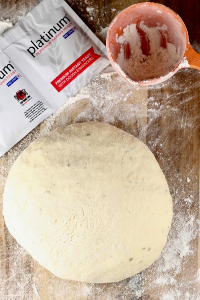 Dough for Buttermilk Ranch Dinner Rolls from MissintheKitchen.com #sponsored by Red Star Yeast