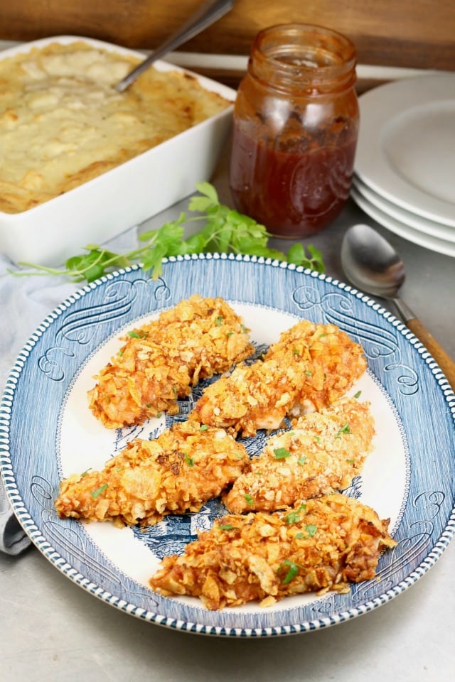 My family went crazy for this Crunchy Barbecue Chicken Recipe! MissintheKitchen.com