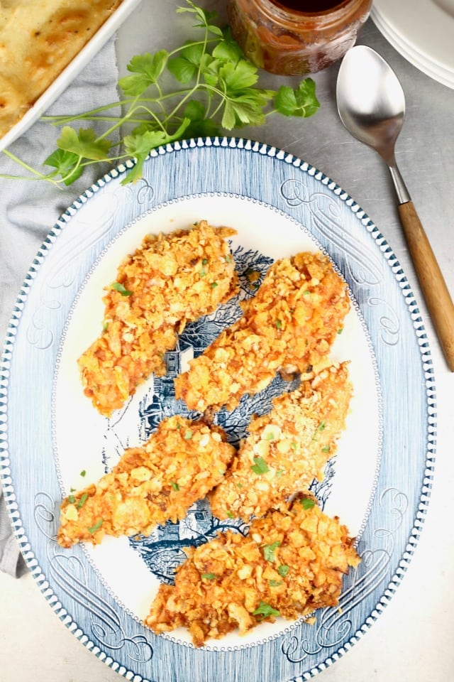Crunchy Barbecue Chicken Tenders Recipe is the perfect weeknight dinner from MissintheKitchen.com