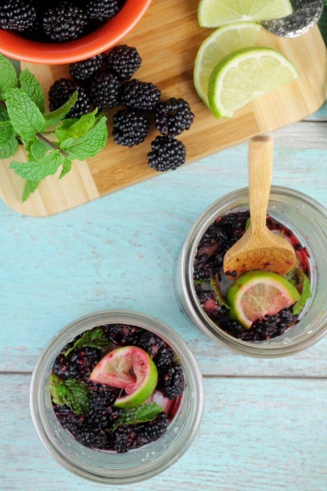 Making Easy Blackberry Mojitos Recipe made so simply with 7UP! Get the recipe and more at MissintheKitchen.com #ad #MixItUpALittle
