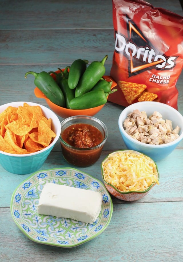 Ingredients for Doritos Chicken Jalapeno Poppers Recipe ~ MIssinIngredients for Doritos Chicken Jalapeno Poppers Recipe ~ MIssintheKitchen.com #ad
