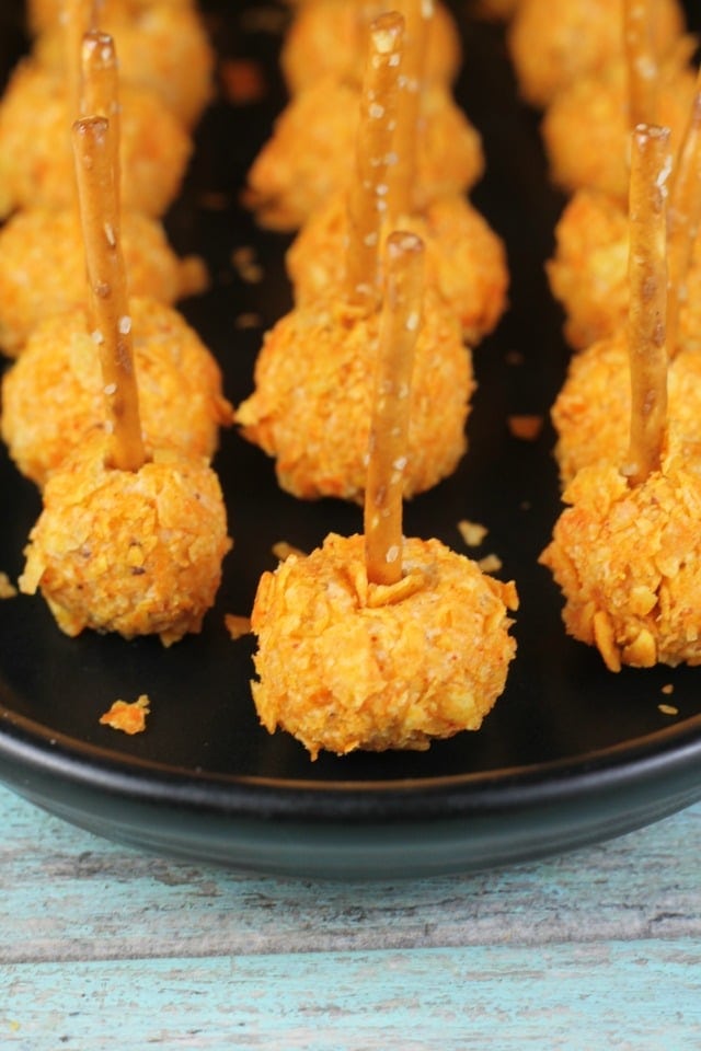 Doritos Mini Cheese Balls Appetizer Recipe from MissintheKitchen.com #ad #SayYesToSummer
