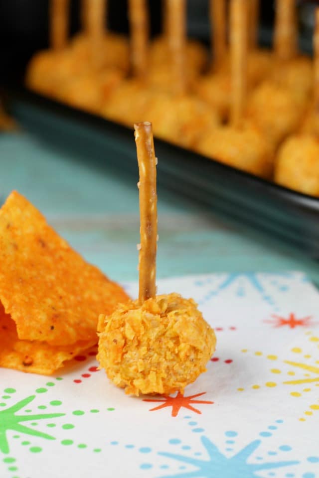 Doritos Mini Cheese Ball Appetizers are perfect for summer! Get the Recipe from Missinthekitchen.com #ad #SayYesToSummer