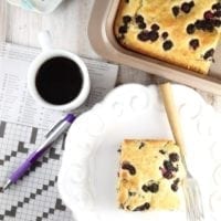 Blackberry Cornbread Recipe for an easy breakfast treat ~ From MissintheKitchen.com