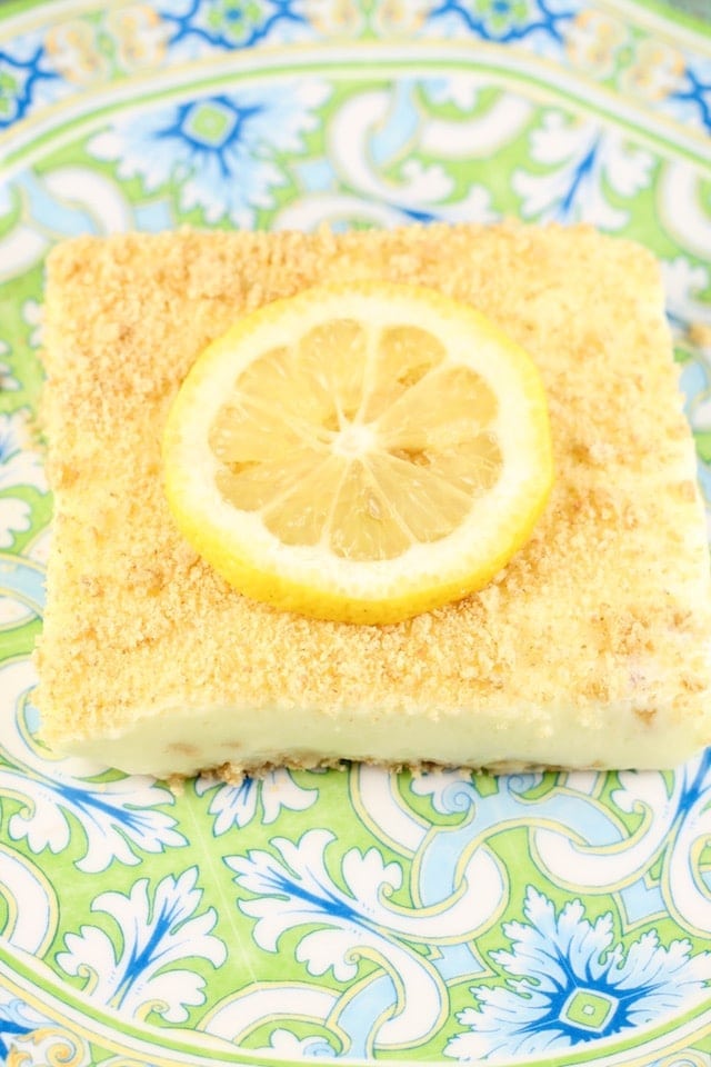 Lemon Icebox Cheesecake Recipe ~ Perfect no bake summer dessert ~ From MissintheKitchen.com