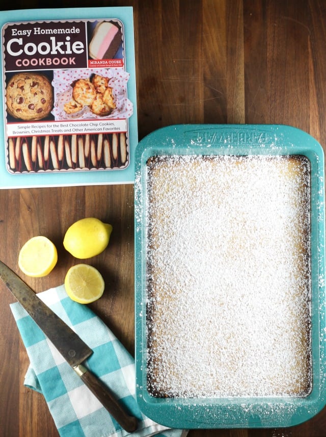 Lemony Lemon Bars from Easy Homemade Cookie Cookbook by Miranda Couse ~ Recipe @ MissintheKitchen.com