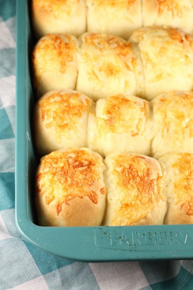 White Cheddar Potato Rolls Recipe from MissintheKitchen.com with @RedStarYeast #ad #holiday