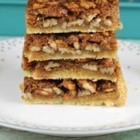 Brown Sugar Pecan Pie Bars are a delicious dessert for any holiday or family celebration to feed a crowd. Recipe found at MissintheKitchen.com #holiday #christmas #AD @Walmart @Pillsbury #piebars #pecans