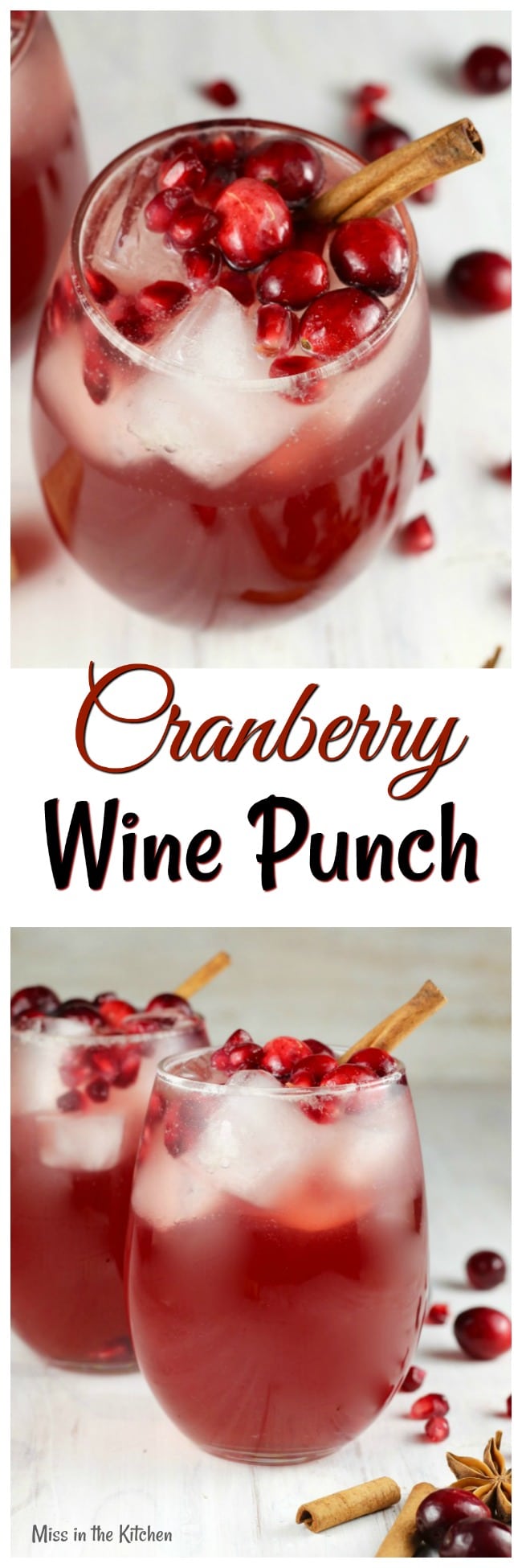 Cranberry Wine Punch Easy White Wine Punch