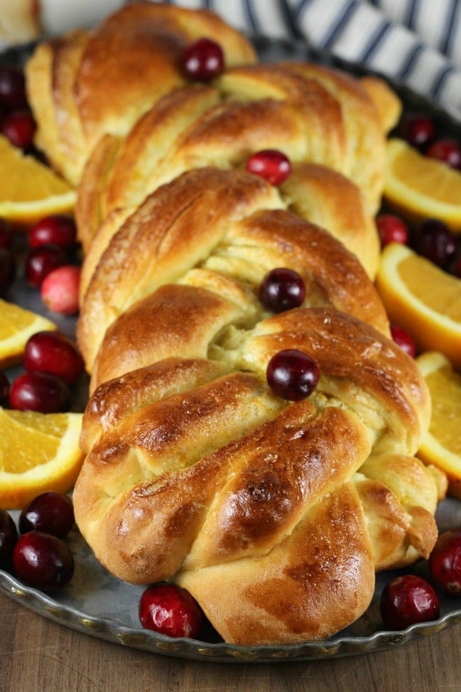 Orange Cardamom Braid Bread Recipe with @RedStarYeast #ad #recipe #bread MissintheKitchen.com