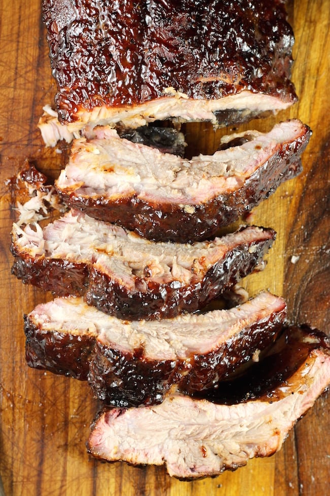 Sliced Dr Pepper Barbecue Ribs 