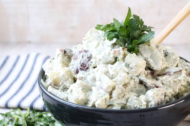 Potato salad with creamy dill dressing