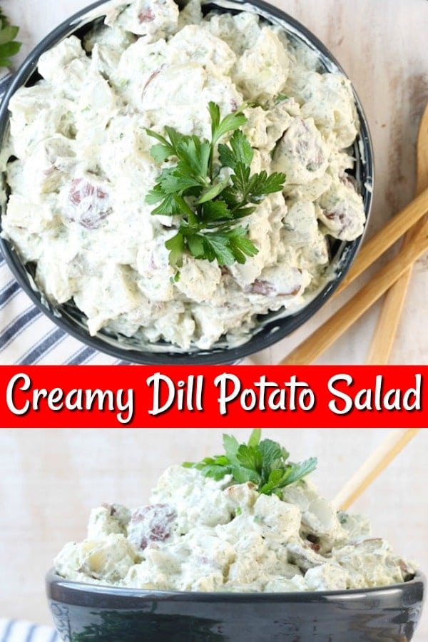 Creamy Dill Potato Salad Recipe Collage
