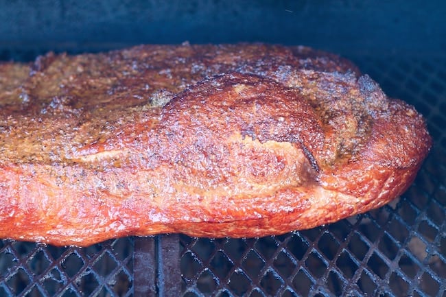Easy Smoked Brisket on the grill