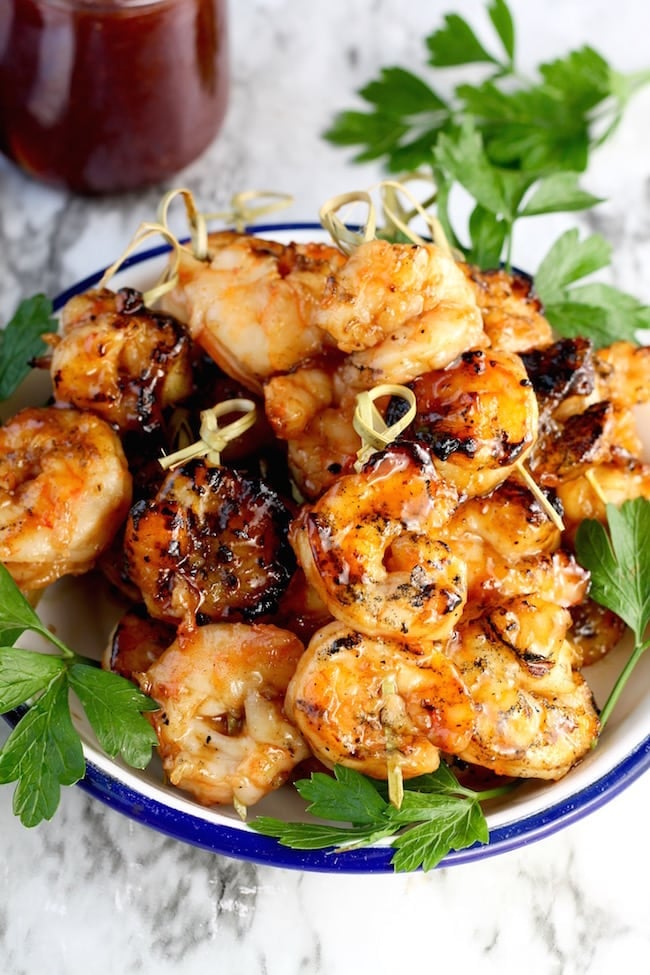Barbecue Grilled Shrimp main dish or appetizer