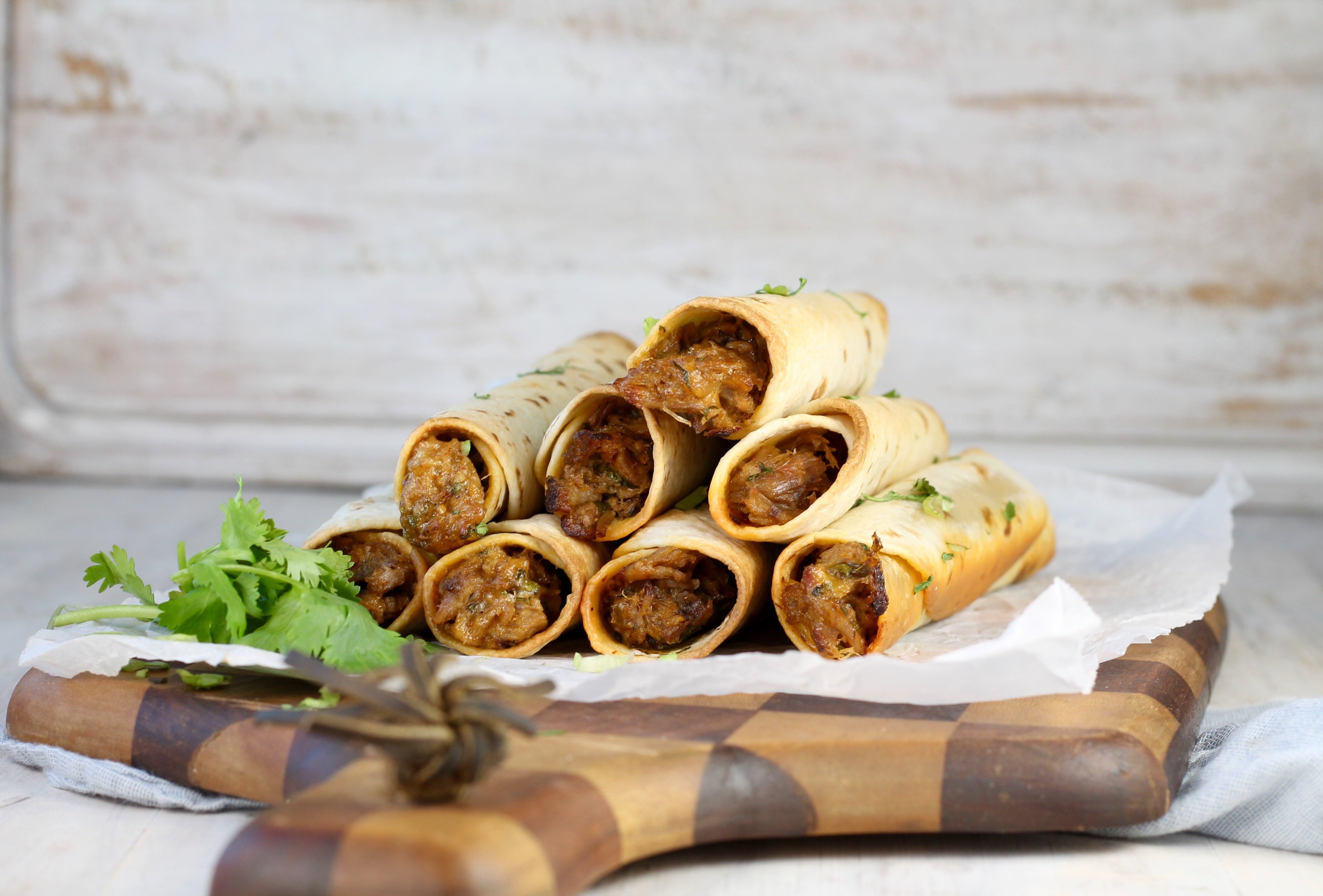 Brisket Taquitos easy game day snack