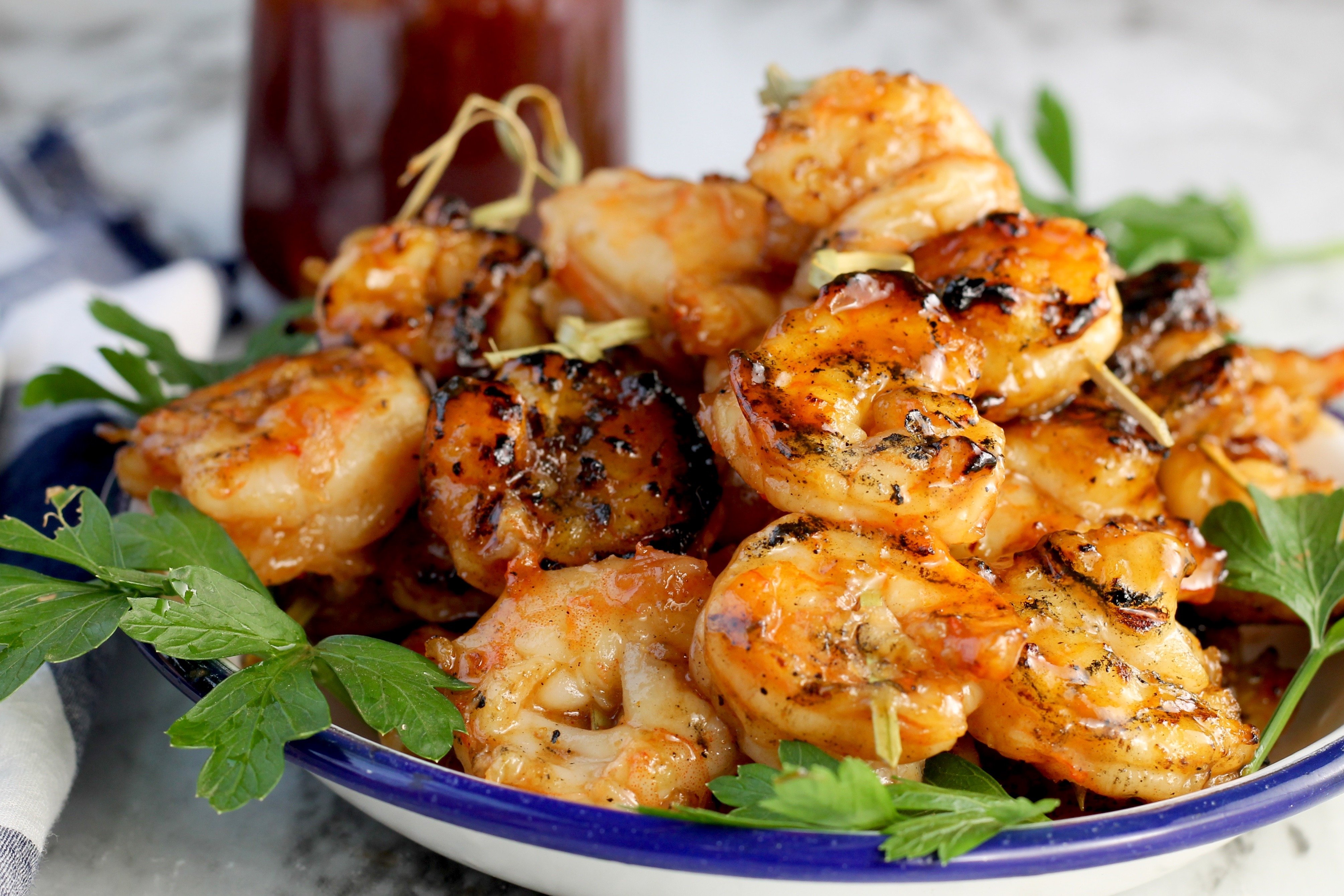 Skillet BBQ Shrimp Recipe + Homemade Barbecue Sauce!