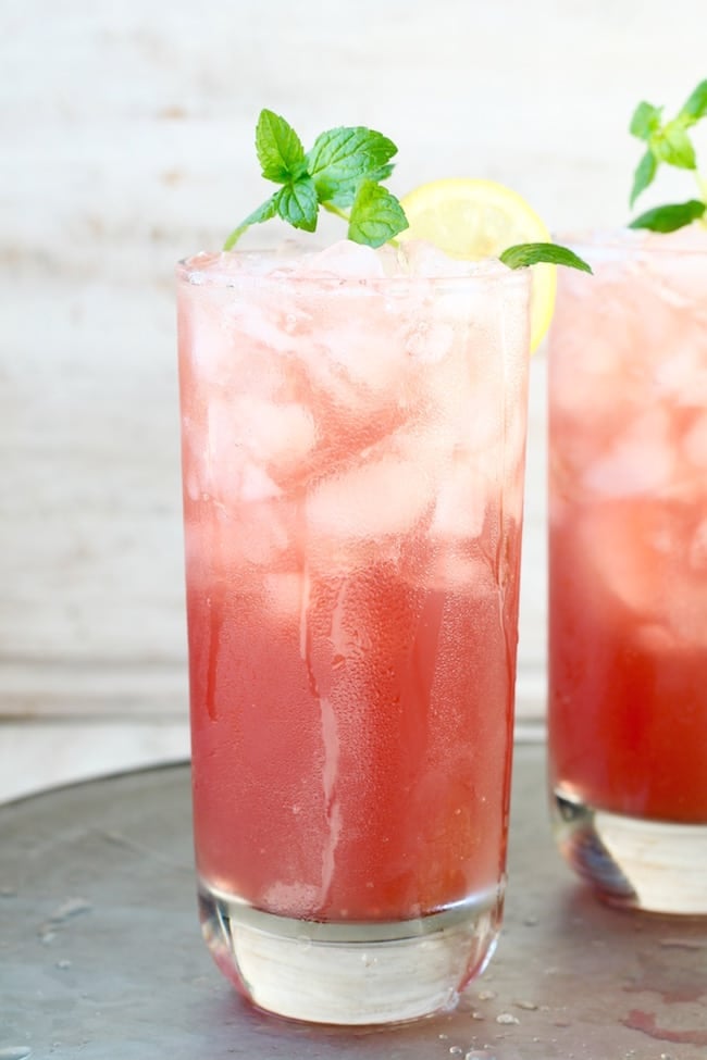 Pomegranate Lemonade easy drink recipe