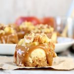 Caramel Apple Mini Cheesecakes with Pecans