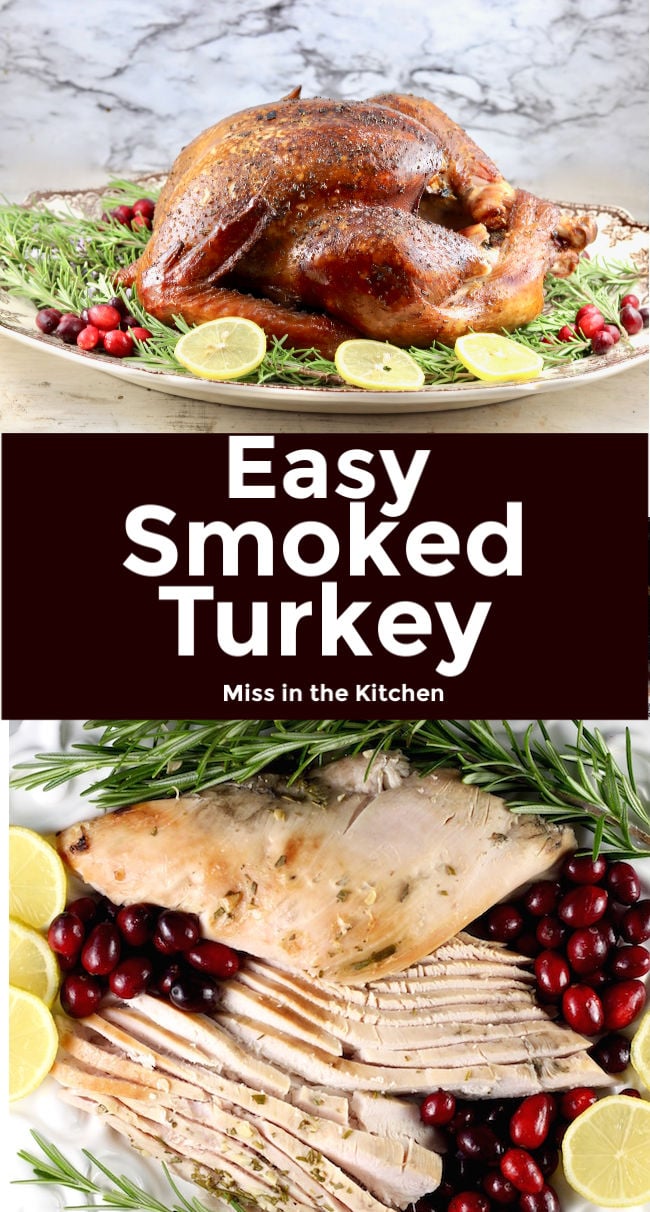 Easy Smoked Turkey Collage