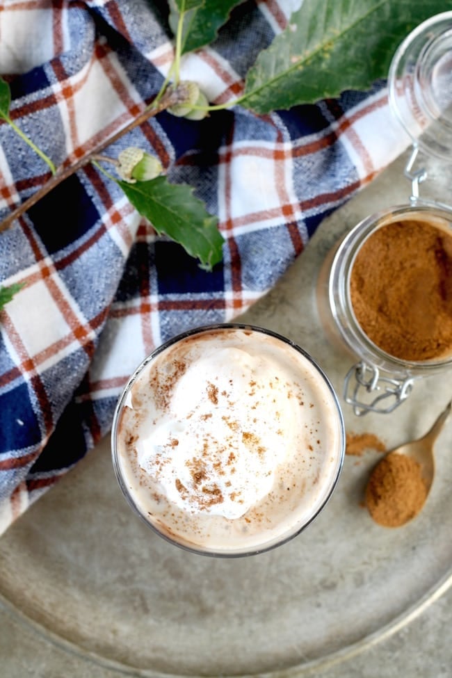 Pumpkin Spice White Russian with whipped cream
