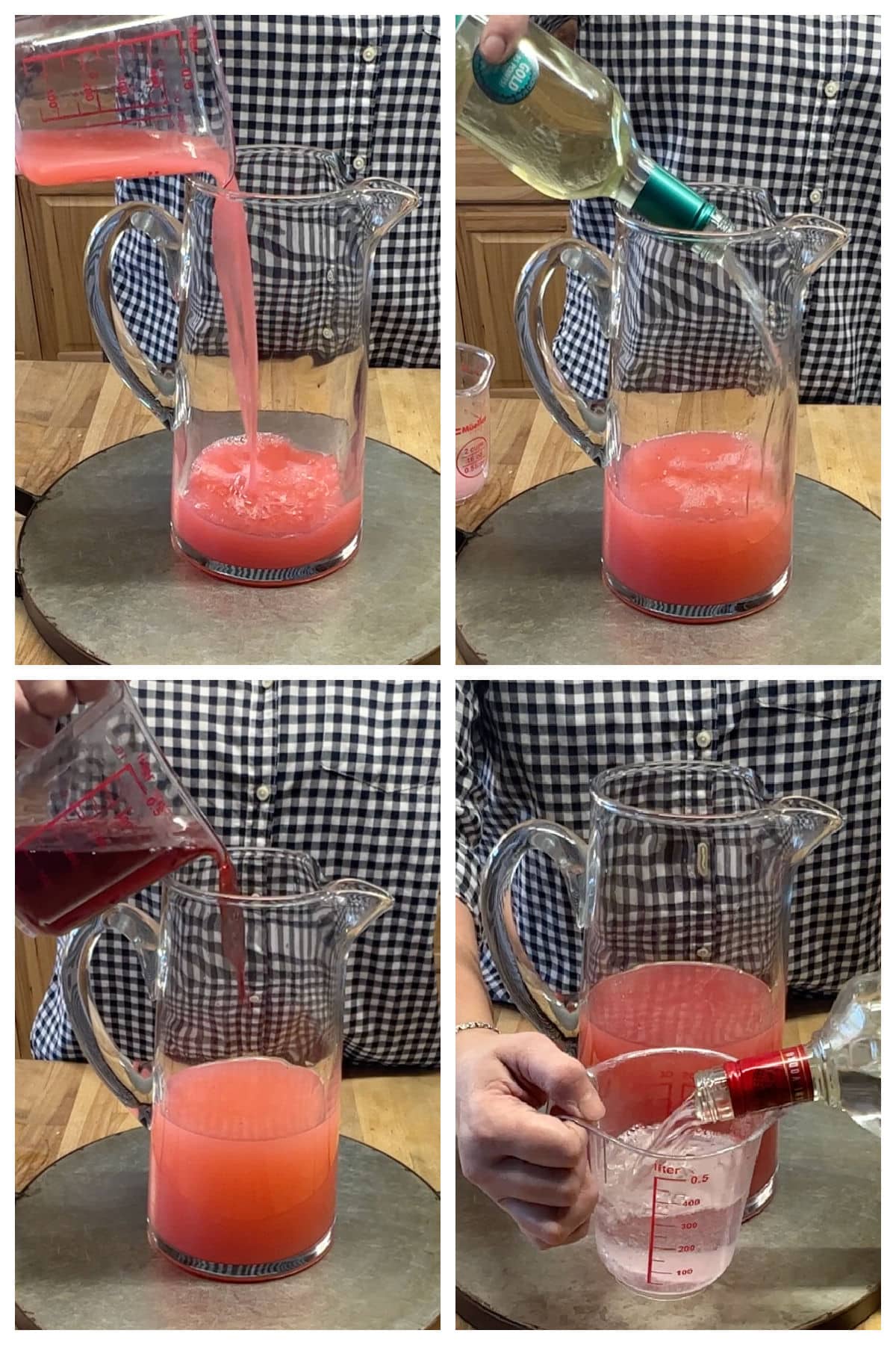 Collage making cosmopolitan party punch.