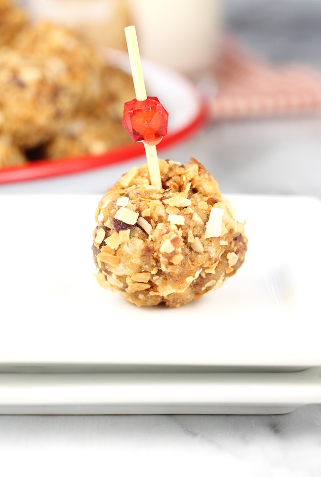 Date Balls with toasted coconut